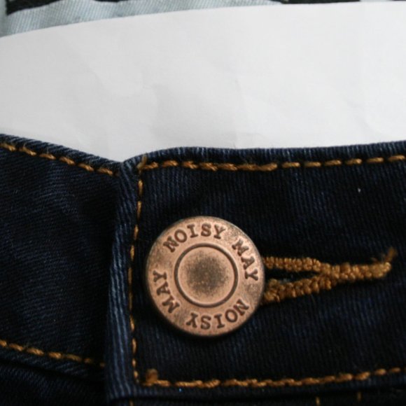 Noisy May Blue Cotton Blend Stretch Jeans SZ 8 EUC - Picture 7 of 12